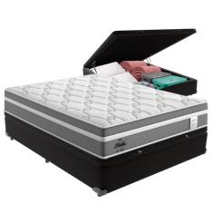 Cama Box Baú Casal e Colchão Molas Ensacadas Berlim Probel