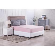 Jogo de Lençol Casal Modern 3 Peças 100% Poliéster Percal 300 Fios - V