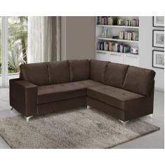 Sofá de Canto 5 Lugares Prata Nabas - Nabas Estofados