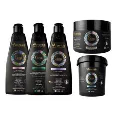 Kit Arvensis Cachos Completo Ondulados E Cacheados 5 Itens