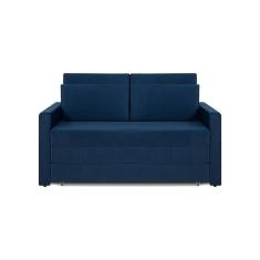 Sofá Cama Castor Casal Salerno Max Suede Azul