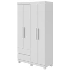 Guarda-Roupas Solteiro 4 portas 2 gavetas sem Espelho com pés Zeus - L