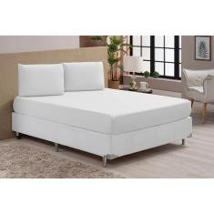 Jogo de Lençol Percal 180 Fios Casal Queen 3 Peças Branco - CONFECÇÕES