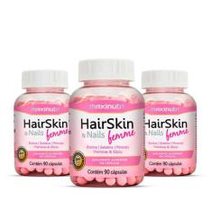 Kit 3 HairSkin Femme Biotina e Minerais 90 Caps Maxinutri
