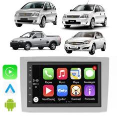 Kit Multimidia Android Corsa Montana 2002-2012 7 Pol Carplay Youtube -