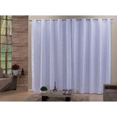 Cortina Para Sala Ou Quarto Jacquard 3,00x2,50M Branca