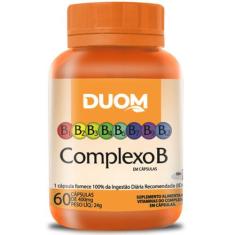 Complexo B 8 Vitaminas Apenas 1 Cápsula Ao Dia 60 Cápsulas - Duom