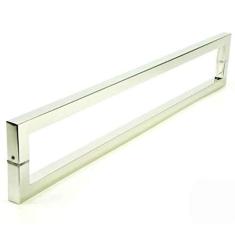 PUXADOR PARA PORTAS DUPLO AÇO INOX 304 POLIDO (SLIN)