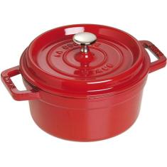 Caçarola Staub Redonda Ferro Fundido 22cm Vermelho Cereja