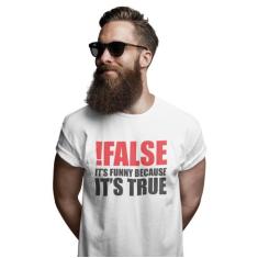 Camiseta Programador Desenvolvedor Java Php Phyton Engraçada Branca - 