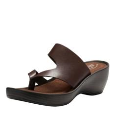 Eastland Sandália feminina Laurel Wedge, Marrom, 7 Wide