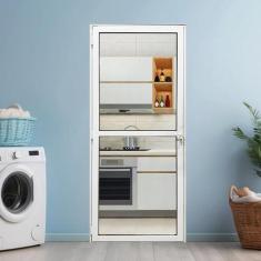 Porta Visione de Alumínio 210x90 Abertura Direita - Esquadrias Bergamo