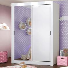 Guarda-Roupa Infantil Madesa Enzo 2 Portas de Correr com Espelho