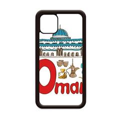 Capa Oman National Symbol Landmark Pattern para iPhone 12 Pro Max para Apple Mini Mobile Case Shell