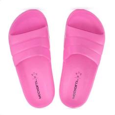 Chinelo Piccadilly Slide Marshmallow Roxo Magenta - Feminino, 37