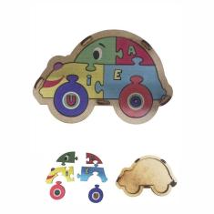 Brinquedo Educativo Quebra Cabeça Infantil Fusca Fusquinha