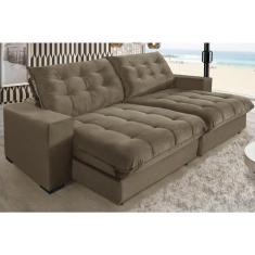 Sofá Califórnia Molas Ensacadas e Pillow Top 2,50m Castor - Sofá Casa