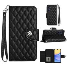 Para Samsung Galaxy A05s, capa carteira com alça de pulso, capa flip de couro de encaixe magnético com 7 cartões e 1 compartimento para dinheiro, capa de telefone com suporte para Samsung A05s de 6,7