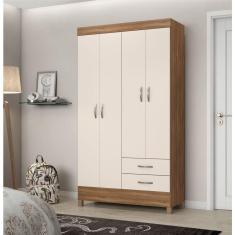 Guarda Roupa 4 Portas Udini Amendola Off-white