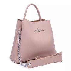 Bolsa Sacola Feminina Alça Corrente Mão Espaçosa Moderna Lançamento - 