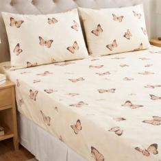 Jogo De Lençol Casal Queen Box 3 Peças Essencialle Toque Macio - Marin