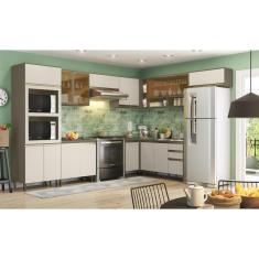 Cozinha Modulada Conect com 8 Peças Duna/Cristal - Henn