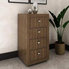 Balcão Gaveteiro Multiuso 38,5cm com 4 Gavetas ME4133 Tecnomóbili, Nog