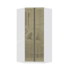 Guarda Roupa Modulado Canto Closet 2 Portas 111,9cm com Vidro Reflecta