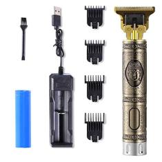 Cortador de cabelo profissional recarregável T9 USB 0mm Cortador careca barbeador de barba ferramenta de corte de cabelo para homens