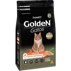 Ração Seca PremieR Pet Golden Salmão para Gatos Adultos Castrados - 1 Kg