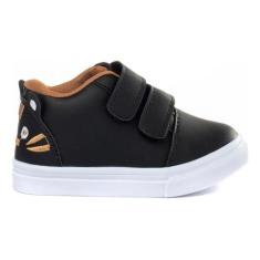 Tenis infantil mini feet gatinho bebe menino e menina - Neblink, Preto