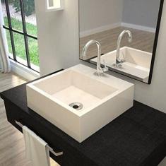 Kit Cuba Q395 com Torneira 1198 Metal e Válvula1 Pol. Sifão Cromado e Flexivel Compace Bege