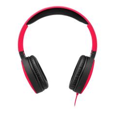 Headphone New Fun Dobrável com Conexão P2 Cabo 1,4m Vermelho Fosco Multilaser - PH270