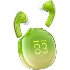 Fone Ear Acefast T9 Wileress BT LED Crystal Green