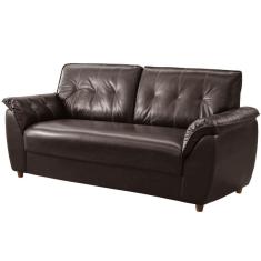Sofá Rondomóveis 3 lugares R220 Cosmo revestimento em P.U – Café
