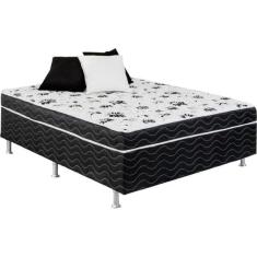 Cama Box Conjugada Ortopedica Casal D26 Supreme138x188x 52cm Preto
