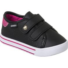 Tênis Infantil Ortopasso Happy Menina Preto