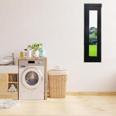 Janela Vitrô Capelinha de Alumínio 120x40 cm Linha Veneza Preto