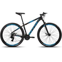 Bicicleta Aro 29 GTS Full 21 Marchas Câmbios Shimano - GTS FELL, Preto