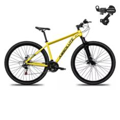 Bicicleta Aro 29 Absolute Nero 5 21 Marchas Mtb Indexada Alumínio Suspensão 80mm Cambio Tras Shimano-Unissex