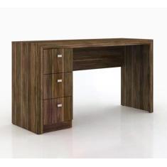 Escrivaninha 03 Gavetas Reversível ME4102 Nogal Tecno Mobili, Nogal