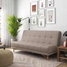 Sofá Cama 190cm Bossa Nova 104 Alves Pereira Cinza/Marrom