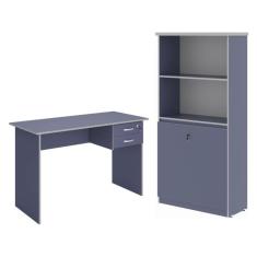 Escrivaninha e Armario Estante Filipinas Azul