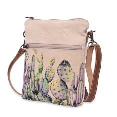 COTT N CURLS Cactus – Carteiras de pulso para mulheres, bolsa transversal, bolsa de livros, sacola, bolsa para celular, bolsa pequena, Off-white