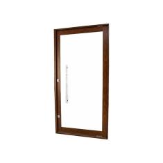 Porta Pivotante De Aluminio 228x115cm Vidro Panoramico Branco