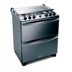 Fogão 5 Bocas Brastemp BFD5NCR com Duplo Forno - Inox