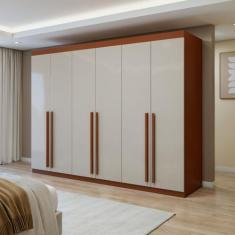 Guarda-roupa 6 Portas 4 Gavetas Bertha - Móveis Lopas