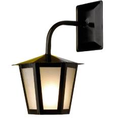 Arandela Ideal Aço Sextavado de Parede L1B Cor Preto