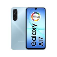 Celular Samsung Galaxy A17, 128GB, 4GB, 50MP Tela 6.7", IP54 - Azul
