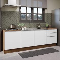 Armário de Cozinha Compacta 240cm Stella Madesa 01